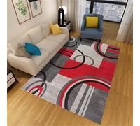RUGMRZ Tapis extérieur 60x120cm Rouge, Tapis Extra Fin sous Porte Les Rayures géométriques Modernes sont utilisées dans Les couloirs des Chambres