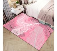 RUGMRZ Tapis Exterieur Terrasse 50X80Cm De Jeu B¨¦B¨¦ Rose Decoration Maison Interieur Cuisine Antidérapant Et Lavable Bebe Xxlmotif Plumes Chambre Salon Différentes Tailles