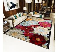RUGMRZ Tapis Gamer Sol Entree Interieur ado Fille 100x150CM Grand Exterieur Rouge Floral 3D Bleu et Vert Chambre Garcon