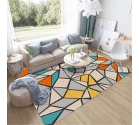 RUGMRZ Tapis Gym Enfant 300X400Cm De Jeux Multicolore Cuisine Antidérapant Et Lavable Chambre Complete Chien Grande Taillecanapé Géométrique Simple Couloir Salon Antidé
