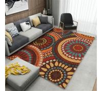 RUGMRZ Tapis Moderne Salon 80X160Cm Antistatique Multicolore Chien Brosse D'Entree Interieurl'Épissage De Forme Géométrique Est Sûr Et Facile À Entretenir