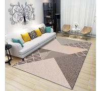 RUGMRZ Tapis Moelleux Décoration Lavable Antidérapante Abstraite Géométrique Moderne Et Minimaliste De Sol Gamer Multicolore Home Créateur Entree Interieur Long Canape Salon Tapis80X120Cm