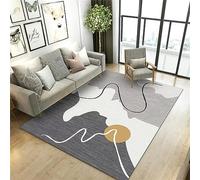 RUGMRZ Tapis Paillasson Interieur Meuble Cuisine Gris Ligne décoratif Salon Facile à Entretenir Tapi 200 x 300 cm