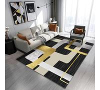 RUGMRZ Tapis Petit Décoration Lavable Antidérapante Abstraite Géométrique Moderne Et Minimaliste Decoration Maison Interieur Multicolore Poil Ras Sol Enfant Chambre A Coucher Adulte200X250Cm