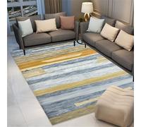 RUGMRZ Tapis pour Salon Moderne Tapis D' Eveil Tapis de Salon Bleu Jaune Flou Palette de Couleurs Classique Tapis insonorisant de Chambre Tapis Bebe 80X150CM