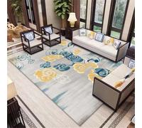 RUGMRZ Tapis Rectangulaire 60x120cm Gris Bleu, paillasson Entree Imprimé Oriental conçu pour Le Salon Chambre à Coucher