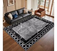 RUGMRZ Tapis Rectangulaire Décoration Lavable Antidérapante Abstraite Géométrique Moderne Et Minimaliste Decoration Maison Gris Chambre Adulte Enfants Ado Fille Pas Cher120X180Cm