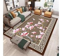 RUGMRZ Tapis Sol Bureau 300X400Cm Design Salon 44 Couleur Rose Moderne Simple Chambre À Coucher Fleurs Lumière Luxe De Ado Deveil Bebe