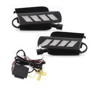Rugnipw Feux Circulation Diurne Pour Toyota Pour Prado 120 Pour Terre Pour Cruiser Pour LC120 Pour FJ120 LED DRL Phare Lampe Conduction Avec Harnais Fil Contrôleur Feu Antibrouillard
