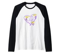 Rugrats Angelica 99 Percent Angel Lavender Heart Frame Manche Raglan