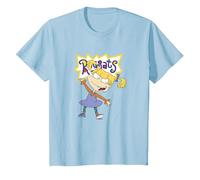 Rugrats Angelica Simple Portrait T-Shirt, Enfant, Bleu Céleste, 8 Ans