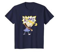 Rugrats Angelica Simple Portrait T-Shirt, Enfant, Bleu Marine, 12 Ans