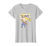 Rugrats Angelica Simple Portrait T-Shirt, Femme, Argent, S
