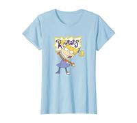 Rugrats Angelica Simple Portrait T-Shirt, Femme, Bleu Céleste, S