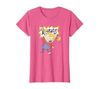 Rugrats Angelica Simple Portrait T-Shirt, Femme, Rose Chiné, S