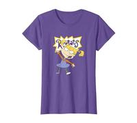 Rugrats Angelica Simple Portrait T-Shirt, Femme, Violet Chiné, S