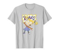 Rugrats Angelica Simple Portrait T-Shirt, Homme, Argent, XXL