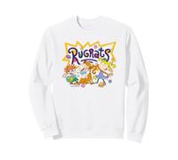 Rugrats Coloring Book Character Collage Retro 90's Cartoon Sweatshirt