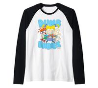 Rugrats Dumb Babies Angelica Chuckie Tommy Trio Cartoon Manche Raglan