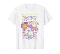 Rugrats Pastel Checkerboard Character Group 90's Cartoon T-Shirt