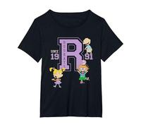 Rugrats Since 1991 Angelica Playing with Babies Retro T-Shirt, Femme Grandes Tailles, Noir, 1X