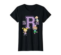 Rugrats Since 1991 Angelica Playing with Babies Retro T-Shirt, Femme, Noir, XL