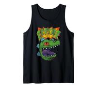 Rugrats Vintage Distressed Reptar Dinosaur Face Cartoon Débardeur