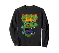 Rugrats Vintage Distressed Reptar Dinosaur Face Cartoon Sweatshirt