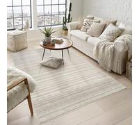 Rugs by Desire Maia Tapis de Salon Lavable en polypropylène Doux avec Envers en Coton antidérapant pour espaces intérieurs élégants Beige 120 x 180 cm (rectangulaire)