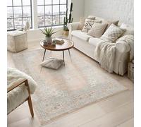 Rugs by Desire Maia Tapis de Salon Lavable en polypropylène Doux avec Envers en Coton antidérapant pour espaces intérieurs élégants Corail, 120 x 180 cm (rectangulaire)