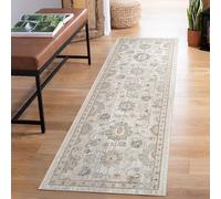 Rugs by Desire Maia Tapis de Salon Lavable en polypropylène Doux avec Envers en Coton antidérapant pour espaces intérieurs élégants Beige 60 x 220 cm (rectangulaire)