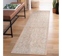 Rugs by Desire Maia Tapis de Salon Lavable en polypropylène Doux avec Envers en Coton antidérapant pour espaces intérieurs élégants Corail, 60 x 220 cm (rectangulaire)