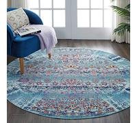 Rugs Direct Tapis Bleu, 122 cm x 122 cm