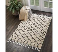 Rugs Direct Tapis en polypropylène Crème 1,22 x 0,66 m
