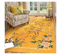 Rugs for Living Room Floral Birds, Non Slip Soft Low Pile Traditional Oriental Vintage Botanical Nature for Bedroom(Q-2508266618,80x160CM)
