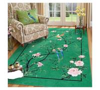 Rugs for Living Room Floral Birds, Non Slip Soft Low Pile Traditional Oriental Vintage Botanical Nature for Bedroom(Q-2508266619,160x200CM)