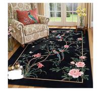 Rugs for Living Room Floral Birds, Non Slip Soft Low Pile Traditional Oriental Vintage Botanical Nature for Bedroom(Q-2508266617,180x260CM)