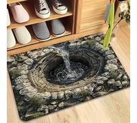 Rugs That Look Like a Hole, Dog Gets Scared of 3D Hole Carpet, 3D Trap Optical Visual Illusion Rugs, Optical Illusion Rug, for Door Entrance, Bathroom, Stairs, Living Room Decor (C,15.7 * 23.6in)