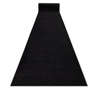 rugsx Läufer KARMEL Glatt, Einfarbig, Noir 80x240 cm