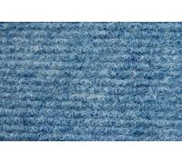 rugsx Moquette Malta Tapis de rénovation, Tapis Fin, pour la rénovation, Bleu 100x400 cm