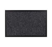 rugsx Paillasson DURA 2868 antidérapant, Tapis de Porte - Revêtement de Porte - extérieur, intérieur, retient la poussière, Caoutchouc - Anthracite 50x80 cm