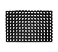 rugsx Paillasson en Caoutchouc - Tapis Caoutchouc à l'extérieur et à l'intérieur - paillasson ajouré Noir 50x80 cm