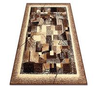 rugsx Tapis BCF Morad IMPRESJA Tapis Classique, pour la Chambre, Le Salon, la Chambre à Coucher, Design Intemporel - Beige 60x110 cm