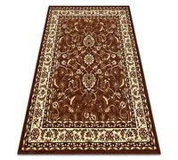 rugsx Tapis BCF Morad KLASYK Tapis Classique, pour la Chambre, Le Salon, la Chambre à Coucher, Design Intemporel - Marron 120x170 cm