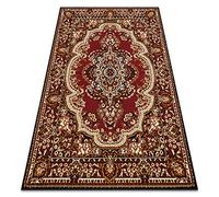 rugsx Tapis BCF Morad WIOSNA Tapis Classique, pour la Chambre, Le Salon, la Chambre à Coucher, Design Intemporel - Bordeaux 80x150 cm