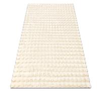 rugsx Tapis Bubble Imitation Fourrure de Lapin 3D, pour Chambre d'enfant, Salon, Chambre à Coucher, très épais, structuré, Ivoire 60x100 cm