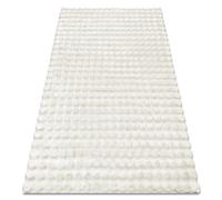 rugsx Tapis Bubble Imitation Fourrure de Lapin 3D, pour Chambre d'enfant, Salon, Chambre à Coucher, très épais, structuré, Blanc 60x100 cm