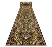 rugsx Tapis de Couloir BCF Printemps pour la Cuisine, Le Hall, Le Couloir, l'entrée, Solide, Classique, Vert 80x210 cm