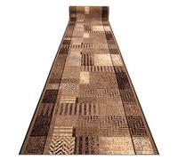 rugsx Tapis de Couloir Essenza - Antidérapant, Moderne et Durable, idéal pour la Cuisine, Le Hall et Le Couloir, Beige 120x300 cm