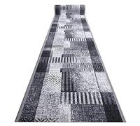 rugsx Tapis de Couloir Essenza - Antidérapant, Moderne et Durable, idéal pour la Cuisine, Le Hall et Le Couloir, Gris 67x300 cm
